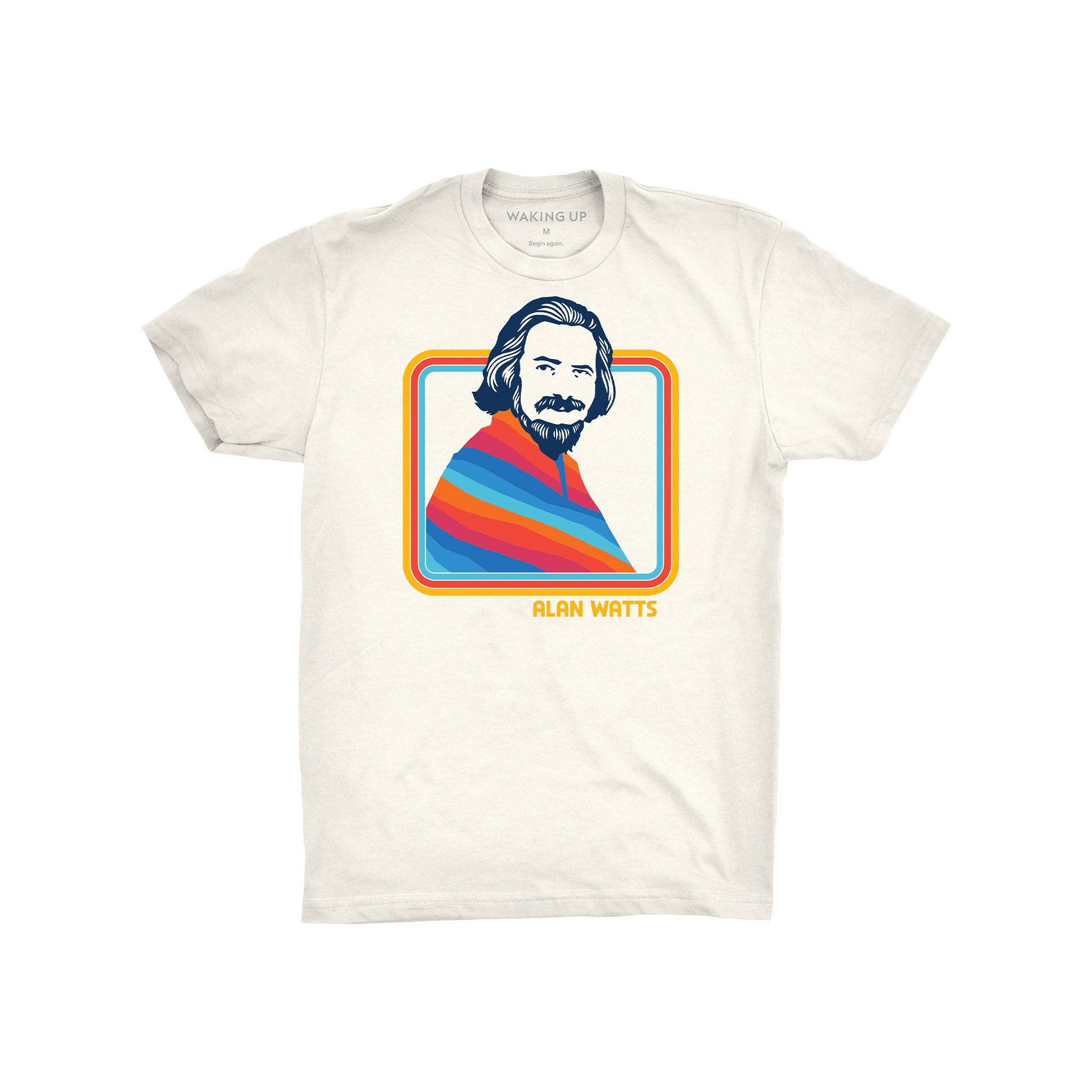 Alan Watts T-Shirt - Natural – The Waking Up Shop