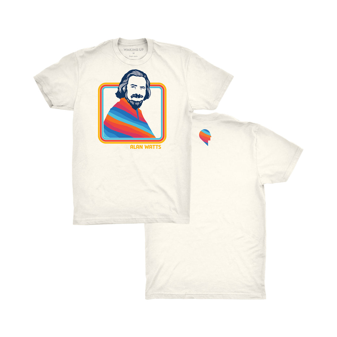 Alan Watts T-Shirt - Natural – The Waking Up Shop